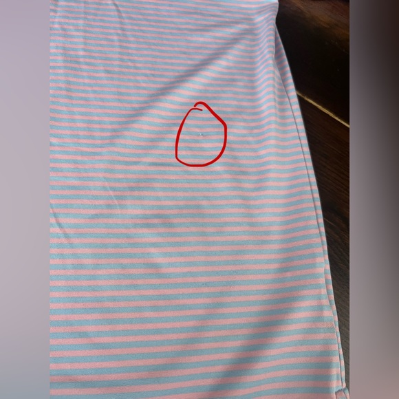 Rhoback Men's Short Sleeve Performance Polo Sz L The Birdie Stripe Pink/blue *** - Picture 8 of 16